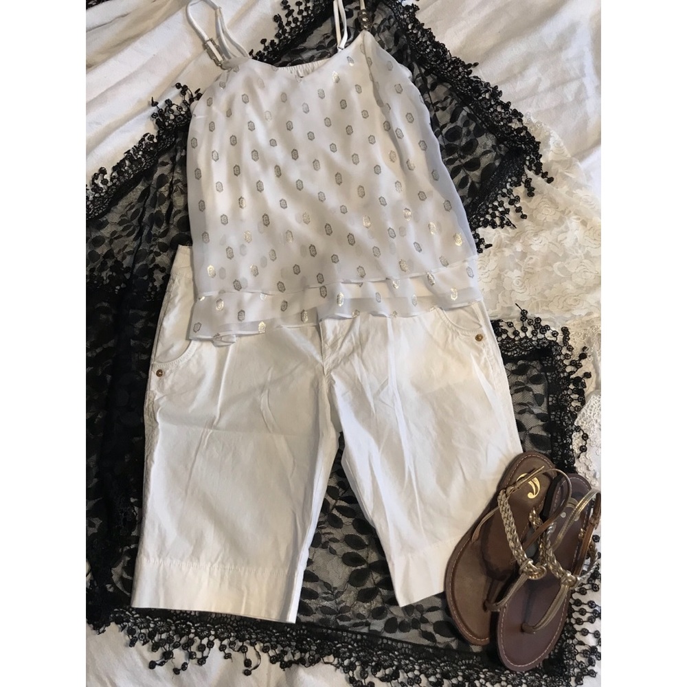 GUESS White Bermuda Shorts